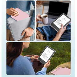 MoKo Étui Magnétique Détachable pour Le Tout Nouveau Kindle(11e Génération 2024/2022) 6 Pouces, Coque Légère et Résistante aux R