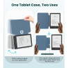 MoKo Étui Magnétique Détachable pour Le Tout Nouveau Kindle(11e Génération 2024/2022) 6 Pouces, Coque Légère et Résistante aux R