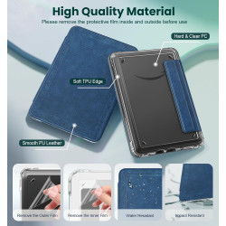 MoKo Étui Magnétique Détachable pour Le Tout Nouveau Kindle(11e Génération 2024/2022) 6 Pouces, Coque Légère et Résistante aux R