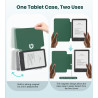 MoKo Étui Magnétique Détachable pour Le Tout Nouveau Kindle(11e Génération 2024/2022) 6 Pouces, Coque Légère et Résistante aux R