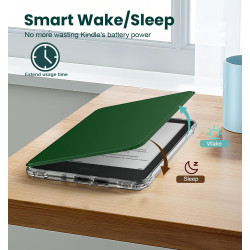 MoKo Étui Magnétique Détachable pour Le Tout Nouveau Kindle(11e Génération 2024/2022) 6 Pouces, Coque Légère et Résistante aux R