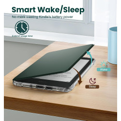 MoKo Étui Magnétique Détachable pour Le Tout Nouveau Kindle(11e Génération 2024/2022) 6 Pouces, Coque Légère et Résistante aux R