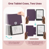 MoKo Étui Magnétique Détachable pour Le Tout Nouveau Kindle(11e Génération 2024/2022) 6 Pouces, Coque Légère et Résistante aux R