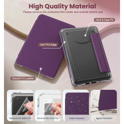 MoKo Étui Magnétique Détachable pour Le Tout Nouveau Kindle(11e Génération 2024/2022) 6 Pouces, Coque Légère et Résistante aux R