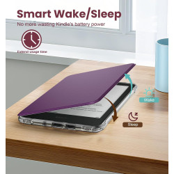 MoKo Étui Magnétique Détachable pour Le Tout Nouveau Kindle(11e Génération 2024/2022) 6 Pouces, Coque Légère et Résistante aux R