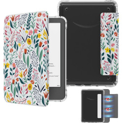 MoKo Étui Magnétique Détachable pour Le Tout Nouveau Kindle(11e Génération 2024/2022) 6 Pouces, Coque Légère et Résistante aux R