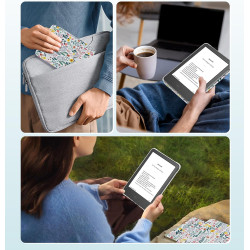 MoKo Étui Magnétique Détachable pour Le Tout Nouveau Kindle(11e Génération 2024/2022) 6 Pouces, Coque Légère et Résistante aux R