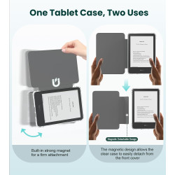 MoKo Étui Magnétique Détachable pour Le Tout Nouveau Kindle(11e Génération 2024/2022) 6 Pouces, Coque Légère et Résistante aux R