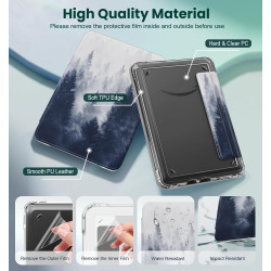MoKo Étui Magnétique Détachable pour Le Tout Nouveau Kindle(11e Génération 2024/2022) 6 Pouces, Coque Légère et Résistante aux R