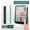 Moko étui magnétique détachable pour 7" kindle paperblanc 12e generation 2024 & kindle colorsoft 2024/2025,ultra clair coque et 