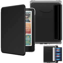 Moko étui magnétique détachable pour 7" kindle paperblanc 12e generation 2024 & kindle colorsoft 2024/2025,ultra clair coque et 