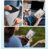 Moko étui magnétique détachable pour 7" kindle paperblanc 12e generation 2024 & kindle colorsoft 2024/2025,ultra clair coque et 