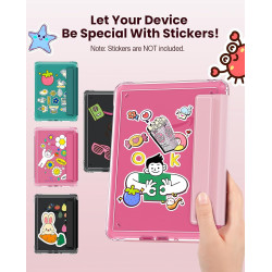 Moko étui magnétique détachable pour 7" kindle paperblanc 12e génération 2024 & kindle colorsoft 2024/2025,ultra clair coque et 