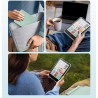 Moko étui magnétique détachable pour 7" kindle paperblanc 12e génération 2024 & kindle colorsoft 2024/2025,ultra clair coque et 