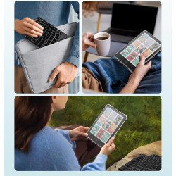 Moko étui magnétique détachable pour 7" kindle paperblanc 12e génération 2024 & kindle colorsoft 2024/2025,ultra clair coque et 