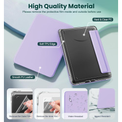 MoKo Étui Magnétique Amovible pour 7" E-Reader 12e Génération 2024 et Color 2024/2025, Coque Arrière Ultra Transparente Résistan