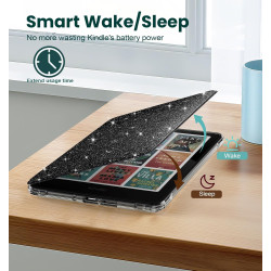 MoKo Étui Magnétique Amovible pour 7" E-Reader 12e Gén 2024 et Colorsoft 2024/2025,Coque Arrière Ultra Transparente Résistante a