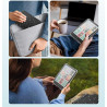 MoKo Étui Magnétique Amovible pour 7" E-Reader 12e Gén 2024 et Colorsoft 2024/2025,Coque Arrière Ultra Transparente Résistante a