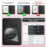 Moko étui magnétique détachable pour 7" kindle paperblanc 12e generation 2024 & kindle colorsoft 2024/2025,ultra clair coque et 