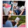 Moko étui magnétique détachable pour 7" kindle paperblanc 12e generation 2024 & kindle colorsoft 2024/2025,ultra clair coque et 