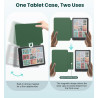MoKo Étui Magnétique Amovible pour 7" E-reader 12e Génération 2024 et Color 2024/2025,Coque Arrière Ultra Transparente Résistant