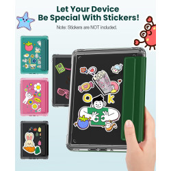 MoKo Étui Magnétique Amovible pour 7" E-reader 12e Génération 2024 et Color 2024/2025,Coque Arrière Ultra Transparente Résistant