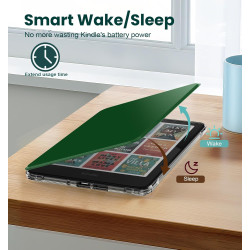 MoKo Étui Magnétique Amovible pour 7" E-reader 12e Génération 2024 et Color 2024/2025,Coque Arrière Ultra Transparente Résistant