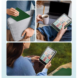 MoKo Étui Magnétique Amovible pour 7" E-reader 12e Génération 2024 et Color 2024/2025,Coque Arrière Ultra Transparente Résistant