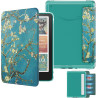 Moko étui magnétique détachable pour 7" kindle paperblanc 12e generation 2024 & kindle colorsoft 2024/2025,ultra clair coque et 