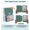 Moko étui magnétique détachable pour 7" kindle paperblanc 12e generation 2024 & kindle colorsoft 2024/2025,ultra clair coque et 
