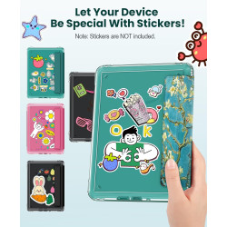 Moko étui magnétique détachable pour 7" kindle paperblanc 12e generation 2024 & kindle colorsoft 2024/2025,ultra clair coque et 