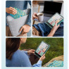 Moko étui magnétique détachable pour 7" kindle paperblanc 12e generation 2024 & kindle colorsoft 2024/2025,ultra clair coque et 