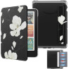 Moko étui magnétique détachable pour 7" kindle paperblanc 12e génération 2024 & kindle colorsoft 2024/2025,ultra clair coque et 