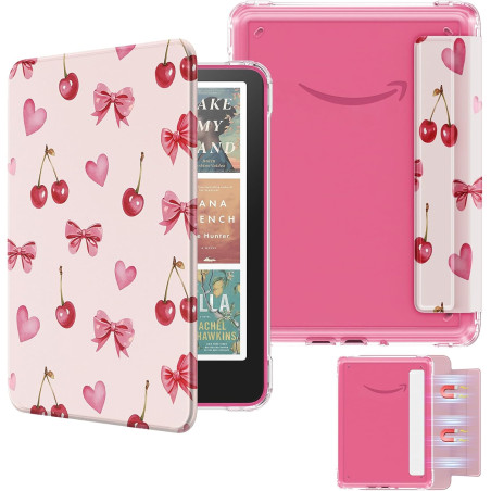 MoKo Étui Magnétique Amovible pour 7" E-Reader 12e Gén 2024 et Colorsoft 2024/2025,Coque Arrière Ultra Transparente Résistante a