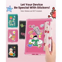 MoKo Étui Magnétique Amovible pour 7" E-Reader 12e Gén 2024 et Colorsoft 2024/2025,Coque Arrière Ultra Transparente Résistante a
