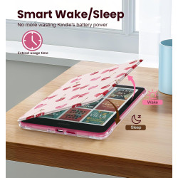 MoKo Étui Magnétique Amovible pour 7" E-Reader 12e Gén 2024 et Colorsoft 2024/2025,Coque Arrière Ultra Transparente Résistante a