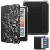 Moko étui magnétique détachable pour 7" kindle paperblanc 12e génération 2024 & kindle colorsoft 2024/2025,ultra clair coque et 
