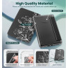 Moko étui magnétique détachable pour 7" kindle paperblanc 12e génération 2024 & kindle colorsoft 2024/2025,ultra clair coque et 