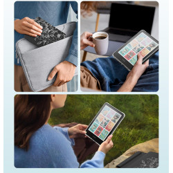 Moko étui magnétique détachable pour 7" kindle paperblanc 12e génération 2024 & kindle colorsoft 2024/2025,ultra clair coque et 