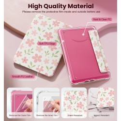 MoKo Étui Magnétique Amovible pour 7" E-Reader 12e Gén 2024 et Colorsoft 2024/2025,Coque Arrière Ultra Transparente Résistante a