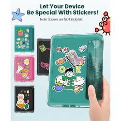 Moko étui magnétique détachable pour 7" kindle paperblanc 12e generation 2024 & kindle colorsoft 2024/2025,ultra clair coque et 