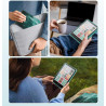 Moko étui magnétique détachable pour 7" kindle paperblanc 12e generation 2024 & kindle colorsoft 2024/2025,ultra clair coque et 