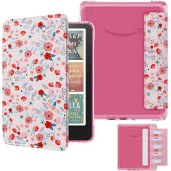 Moko étui magnétique détachable pour 7" kindle paperblanc 12e generation 2024 & kindle colorsoft 2024/2025,ultra clair coque et 