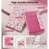 Moko étui magnétique détachable pour 7" kindle paperblanc 12e generation 2024 & kindle colorsoft 2024/2025,ultra clair coque et 