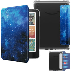 Moko étui magnétique détachable pour 7" kindle paperblanc 12e génération 2024 & kindle colorsoft 2024/2025,ultra clair coque et 