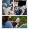 Moko étui magnétique détachable pour 7" kindle paperblanc 12e génération 2024 & kindle colorsoft 2024/2025,ultra clair coque et 
