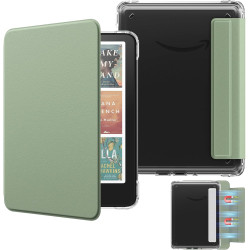 MoKo Étui Magnétique Amovible pour 7" E-Reader 12e Génération 2024 et Color 2024/2025, Coque Arrière Ultra Transparente Résistan