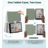 MoKo Étui Magnétique Amovible pour 7" E-Reader 12e Génération 2024 et Color 2024/2025, Coque Arrière Ultra Transparente Résistan
