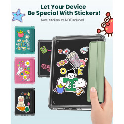MoKo Étui Magnétique Amovible pour 7" E-Reader 12e Génération 2024 et Color 2024/2025, Coque Arrière Ultra Transparente Résistan