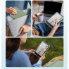 MoKo Étui Magnétique Amovible pour 7" E-Reader 12e Génération 2024 et Color 2024/2025, Coque Arrière Ultra Transparente Résistan